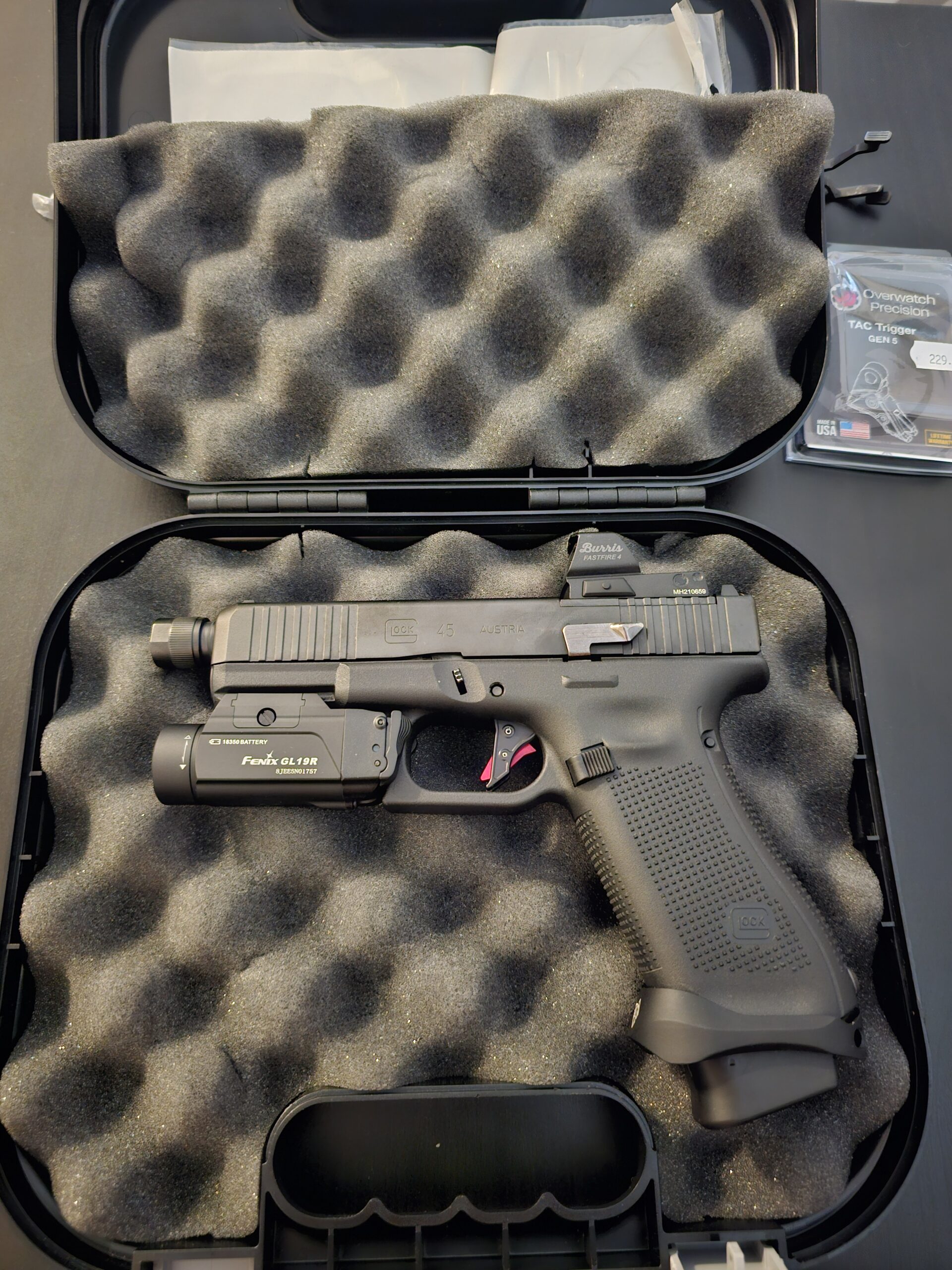glock 45 mos fileté