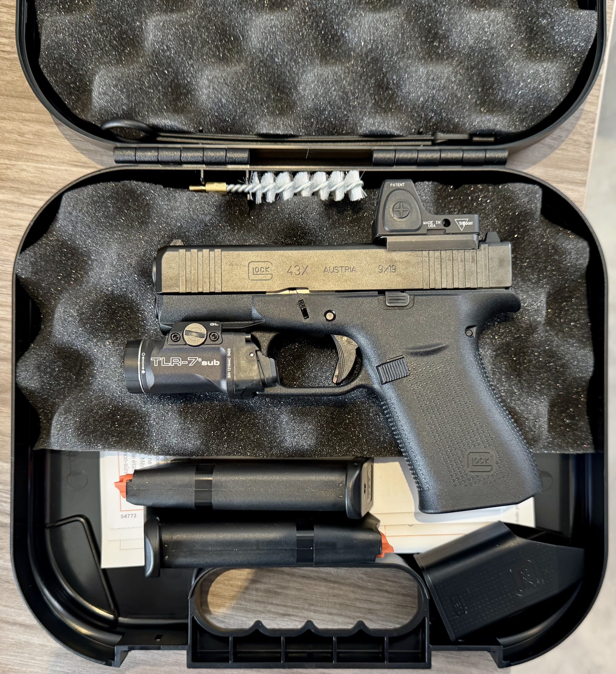 Glock 43X MOS + Trijicon RMRcc + Streamlight TLR7 Sub