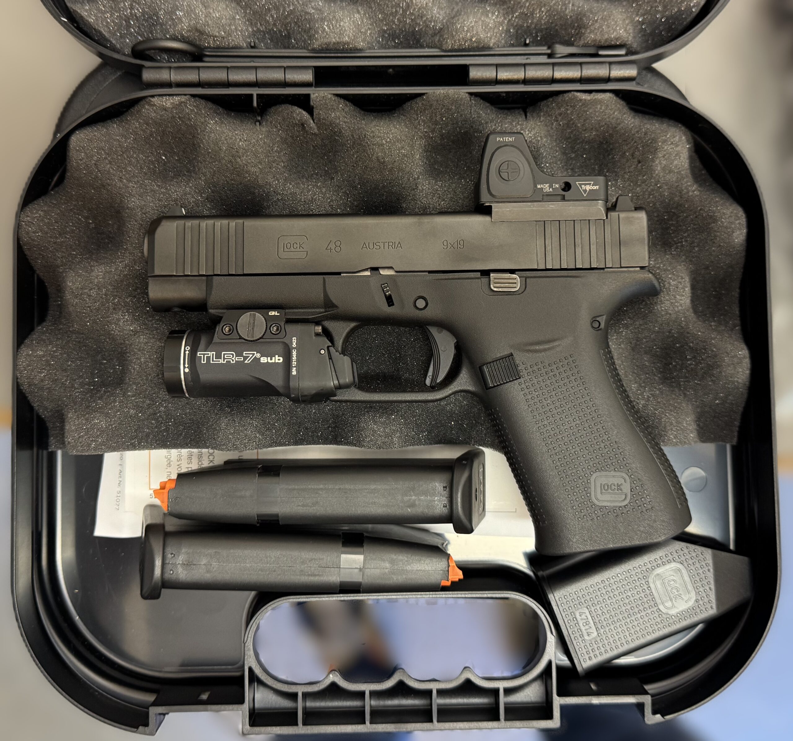 Glock 48 MOS + Trijicon RMRcc + Streamlight TLR7 Sub