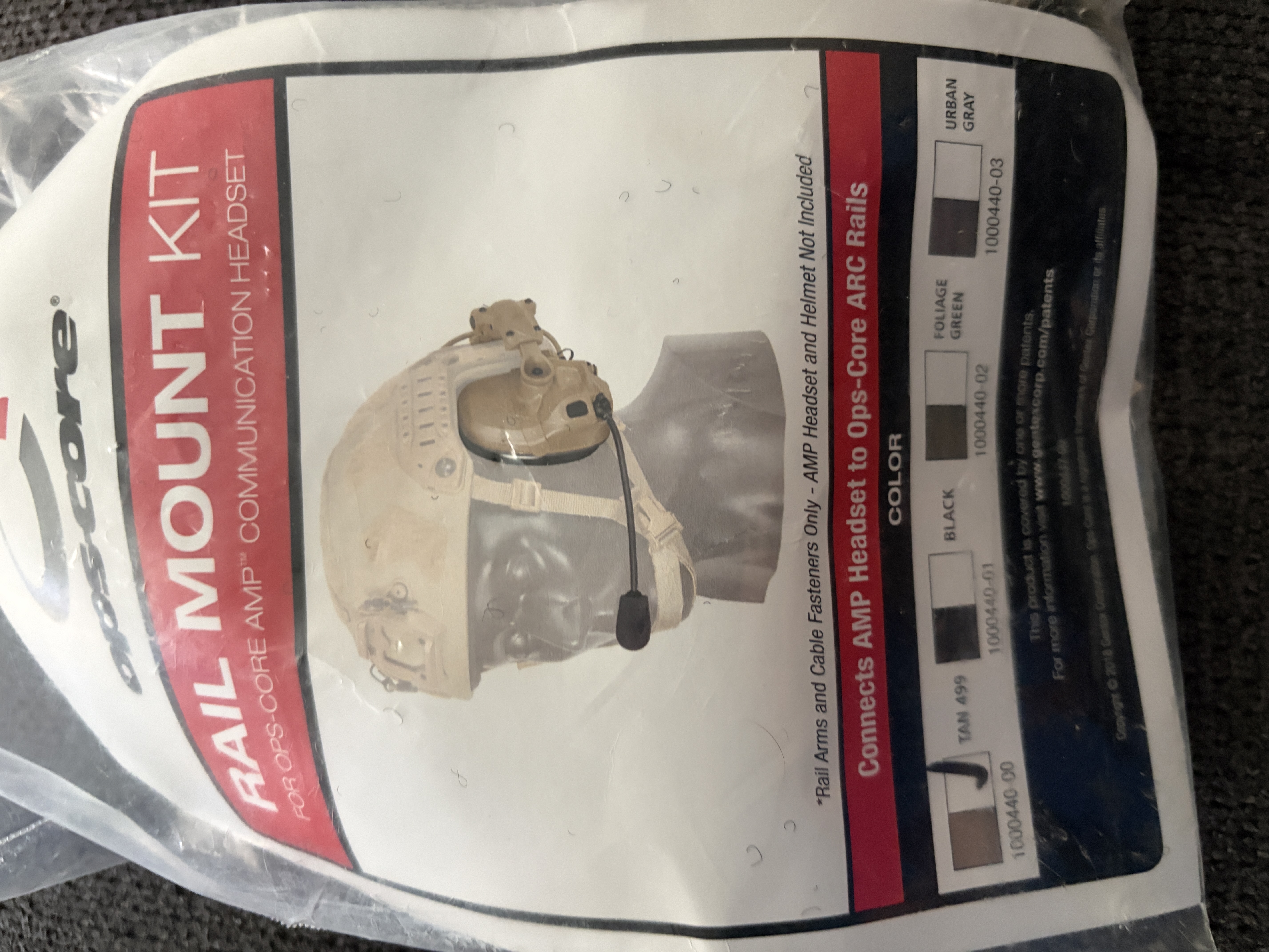 OpsCore RAIL MOUNT KIT