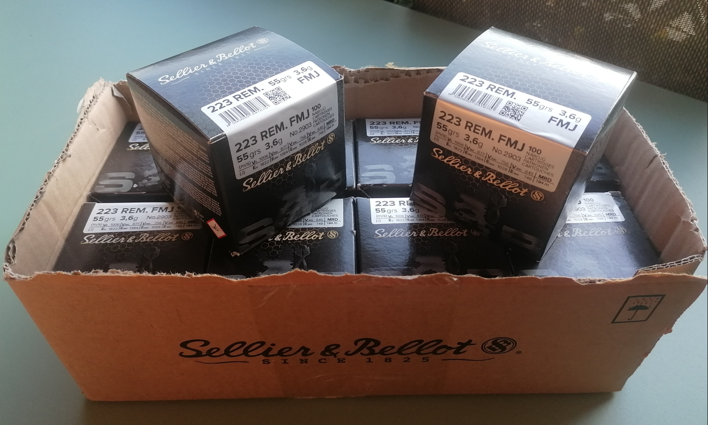 1000 coups sellier &amp; bellot 223 remington 55gr FMJ