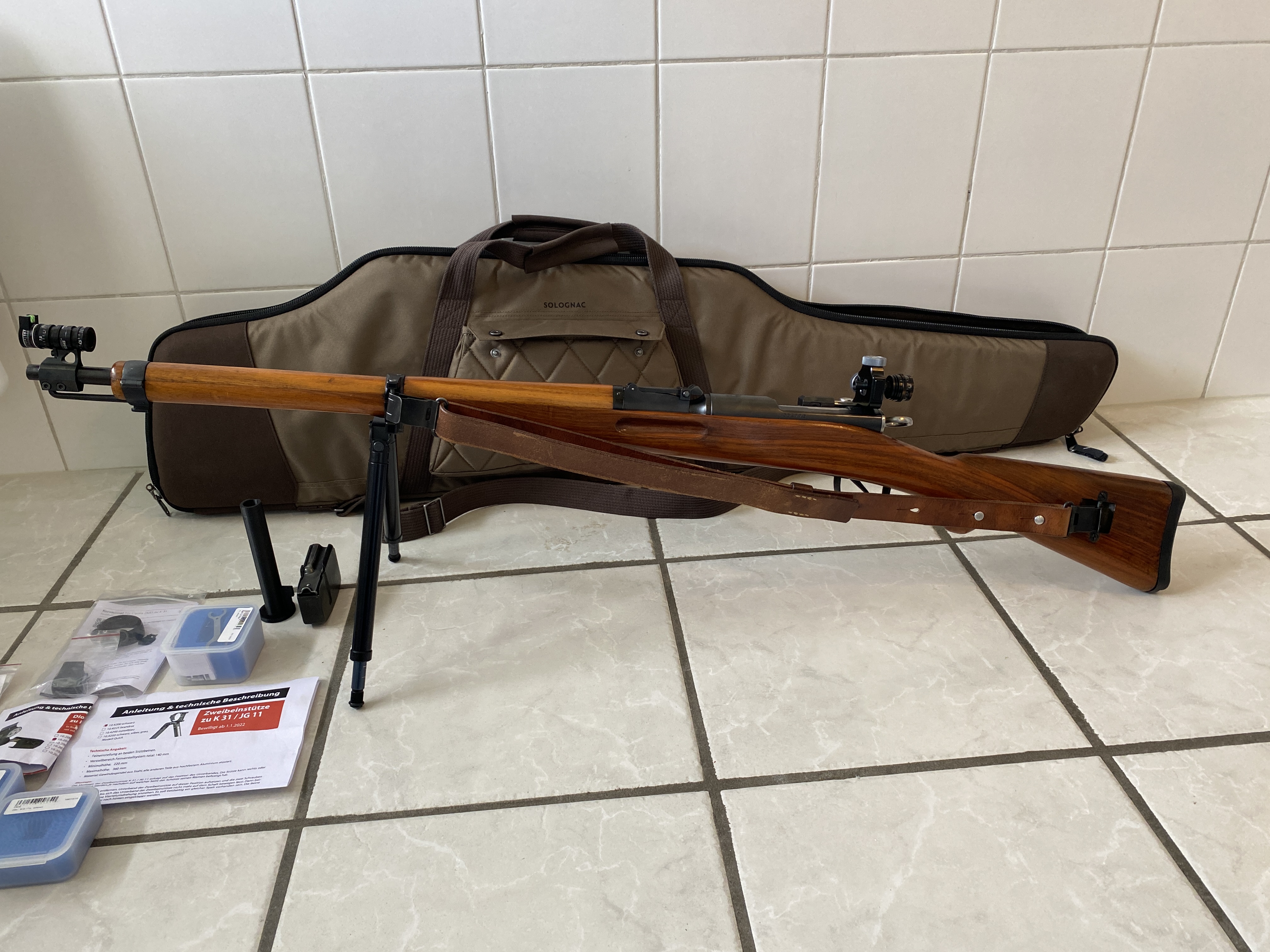Schmidt Rubin K31 équipé Tir Sportif 300m