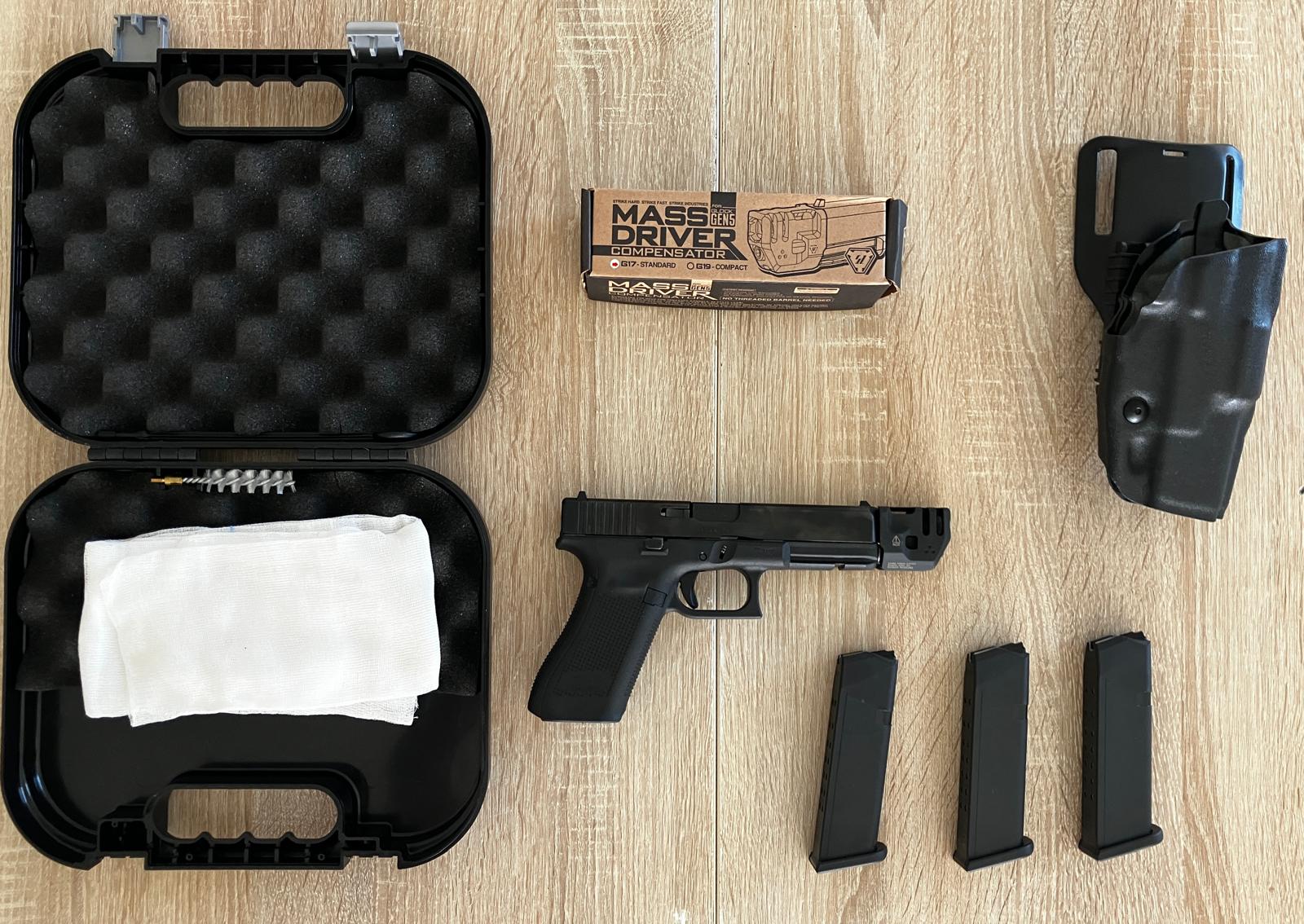 Glock 17 Genération 5 et accessoires