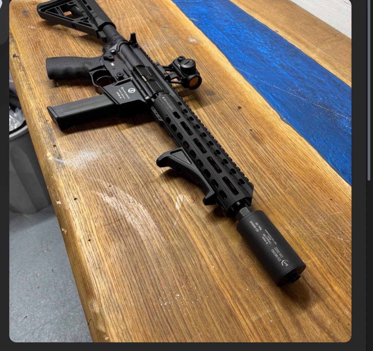Schmeisser ar15 9mm 10.5