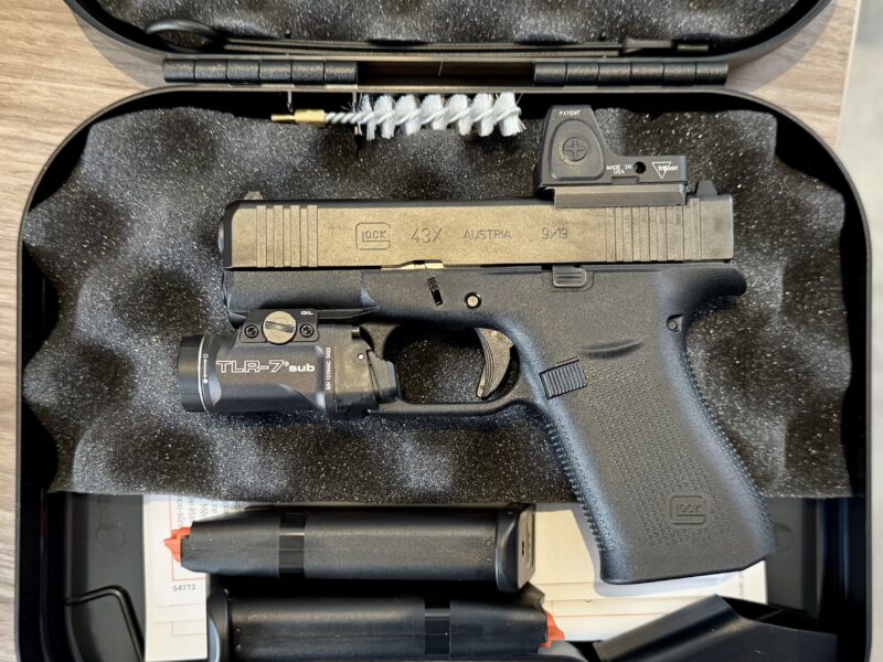 Glock 43X MOS + Trijicon RMRcc + Streamlight TLR7 Sub