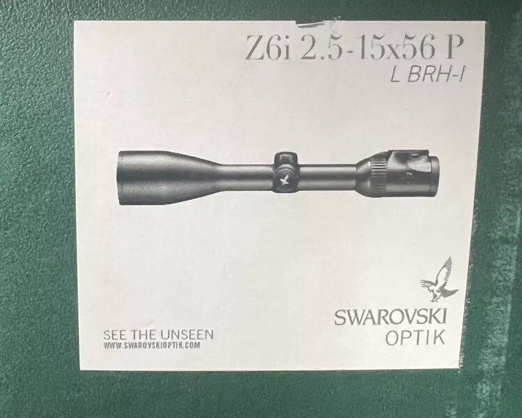 Lunette de visée Swarovski Z6i 2.5-15x56 PL BRH-I